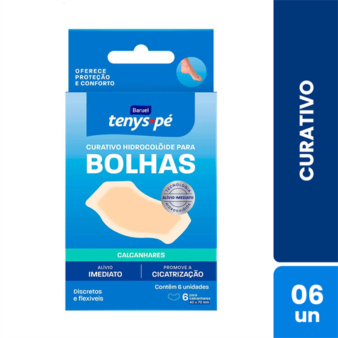 Curativo Hidrocolóide Para Bolhas Tenys Pé Baruel Calcanhares Com 5 Unidades