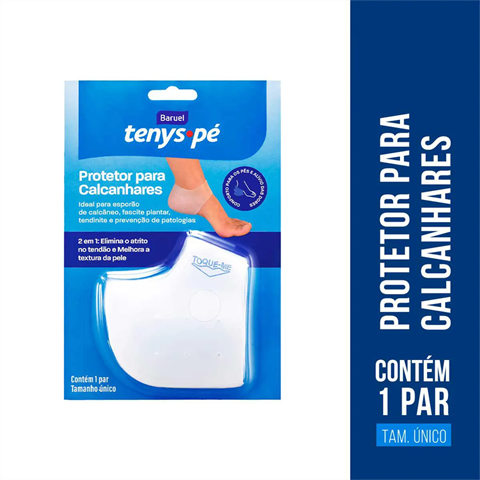 Protetor Para Calcanhares Tenys Pé Baruel Com 1 Par