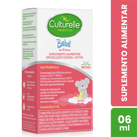 Suplemento Alimentar Culturelle Probiótico Bebê Gotas Com 6ml