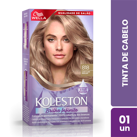Coloração Koleston 818 Louro Claro Perolado