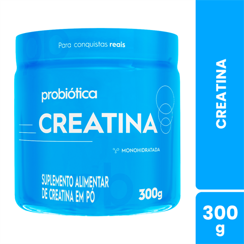 Creatina Probiótica Monohidratada Pura Com 300g