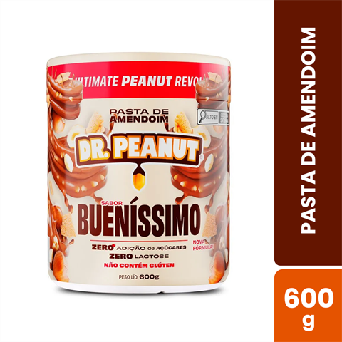 Pasta De Amendoim Dr. Peanut Sabor Bueníssimo Com 600g