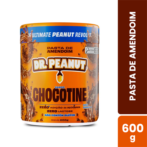 Pasta De Amendoim Dr. Peanut Sabor Chocotine Com 600g