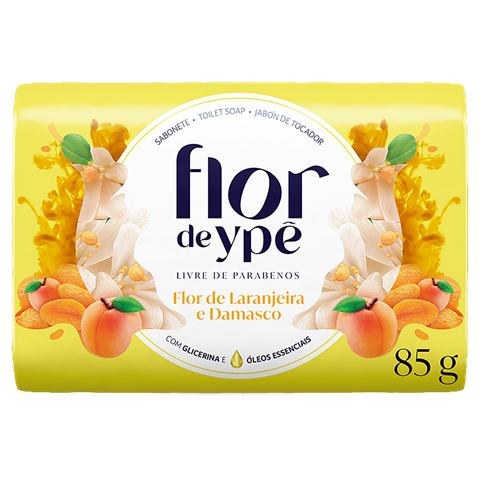 Sabonete Flor De Ypê Suave Laranjeira & Damasco 85g