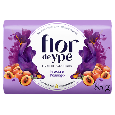 Sabonete Flor De Ypê Fresia E Pessego 85g