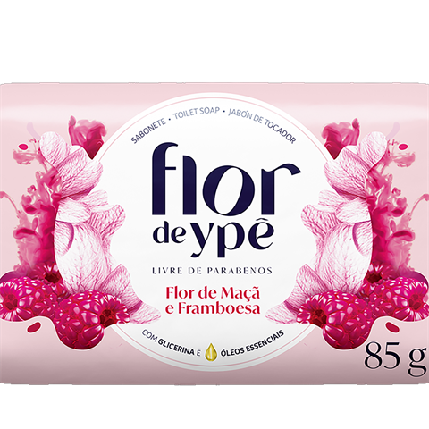 Sabonete Flor De Ypê Flor De Maçã E Framboesa 85g