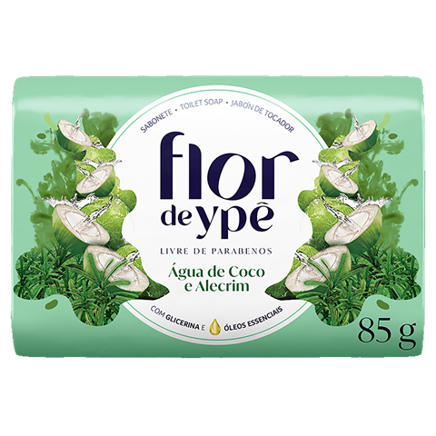 Sabonete Flor De Ypê Agua De Coco/Alecrim 85g
