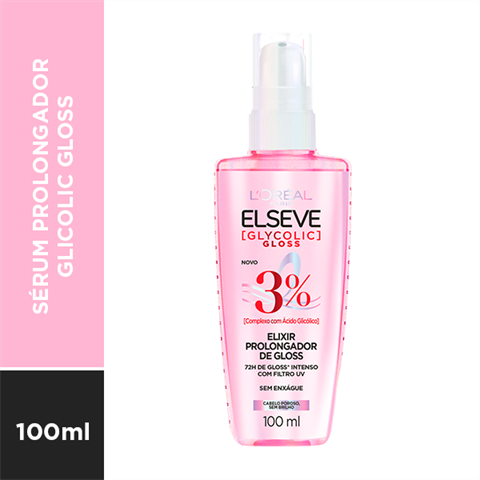 Sérum Prolongador de Brilho Capilar Elseve Glycolic Gloss, 100ml