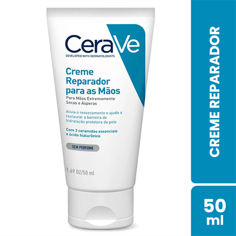 CeraVe Creme Reparador Para As Mãos Sem Perfume Com 50ml
