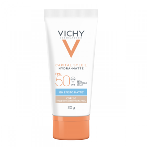 Vichy Protetor Solar Facial Hydra-Matte FPS50 30g - Cor 2.0