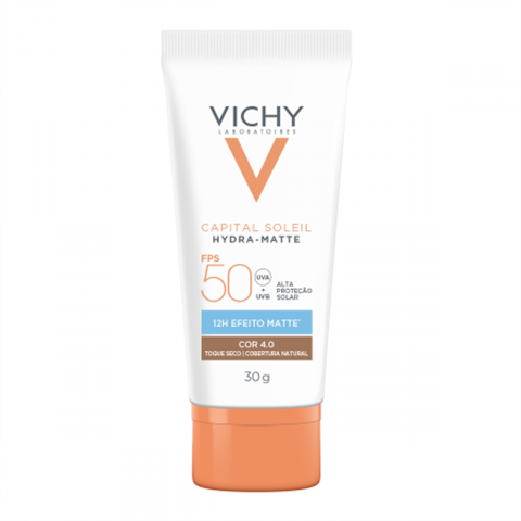 Vichy Protetor Solar Facial Hydra-Matte FPS50 30g - Cor 4.0
