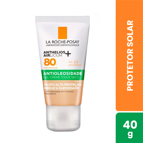 La Roche-Posay Protetor Solar Facial com Cor Anthelios Airlicium+ FPS80 Cor 2.0 40g