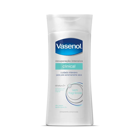 Loção Hidratante Vasenol Recuperação Intensiva Clinical Pele Seca Sem Fragância com 200ml