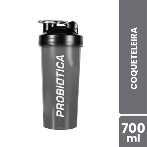 Coqueteleira Probiótica Preta Com 700ml