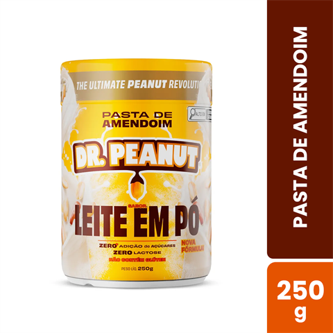 Pasta De Amendoim Dr. Peanut Sabor Leite Em Pó Com 250g