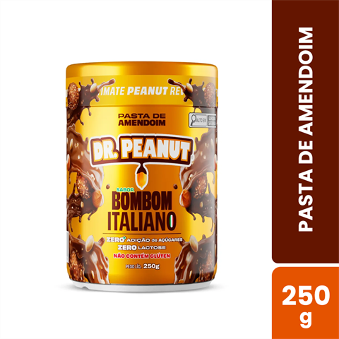 Pasta De Amendoim Dr. Peanut Sabor Bombom Italiano Com 250g