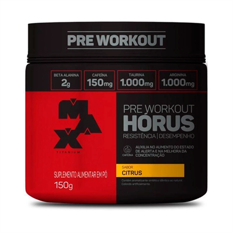 Pré Treino Horus Pote 150g Sabor Citrus