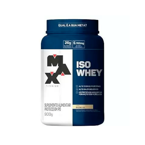 Iso Whey Max Titanium Baunilha Com 900g