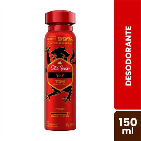 Desodorante Antitranspirante Old Spice Spray V.I.P Com 150ml