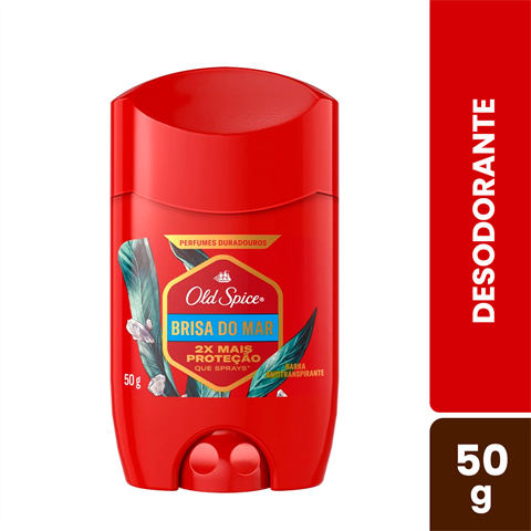 Desodorante Antitranspirante Old Spice Em Barra Brisa Do Mar Com 50g