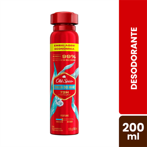 Desodorante Antitranspirante Old Spice Spray Brisa do Mar Com 200ml