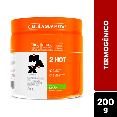 Termogênico Max Titanium 2Hot Sabor Limão Com 200g
