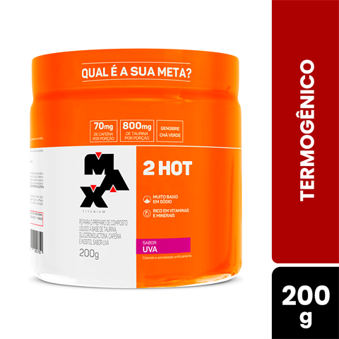 Termogênico Max Titanium 2Hot Sabor Uva Com 200g