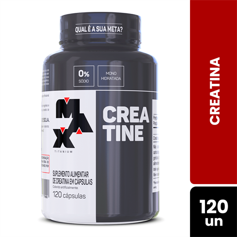 Creatina Max Titanium Com 120 Cápsulas