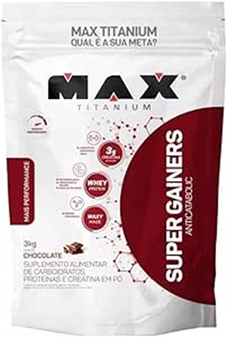 Super Gainers Max Titanium Chocolate Refil 3kg
