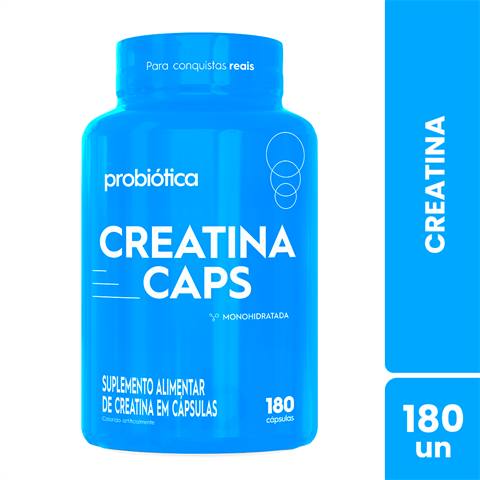 Creatina Probiótica Monohidratada Com 180 Cápsulas