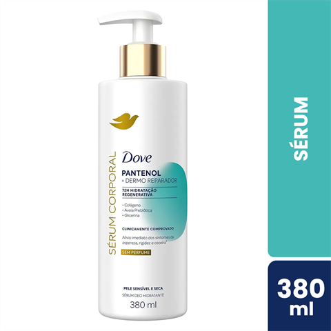 Sérum Corporal Dove Pantenol + Dermo Reparador Com 380ml