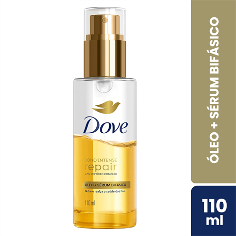 Óleo + Sérum Bifásico Finalizador Dove Bond Intense Repair Reparação Intensa Com 110ml