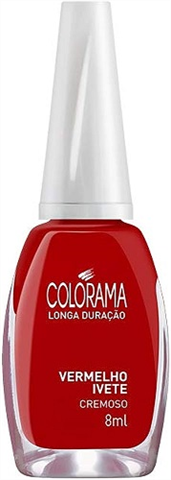 Esmalte Longa Duração Cremoso Nu Vermelho Ivete Colorama 8ml