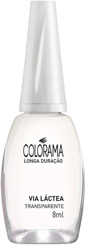 Esmalte Longa Duração Transparente Nu Via Lactea Colorama 8ml