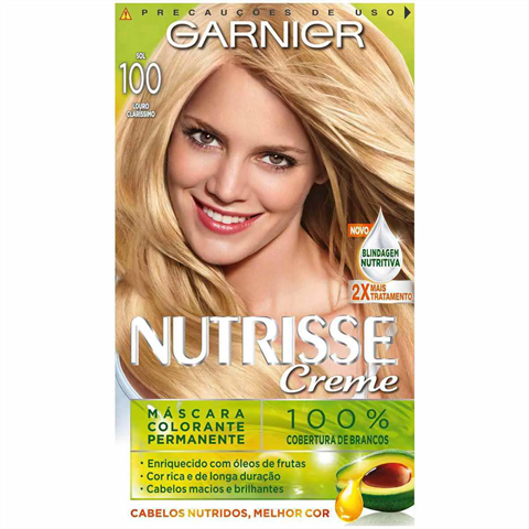 Coloração Garnier Nutrisse Creme 100 Sol