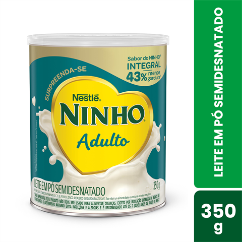 Leite Em Pó Semidesnatado Ninho Adulto Com 350g