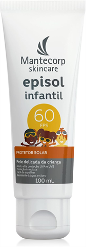 Protetor Solar Mantecorp Skincare Episol Infantil FPS60 Com 100ml