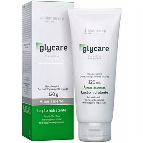 Loção Hidratante Corporal Mantecorp Skincare Glycare Áreas Ásperas Com 120ml