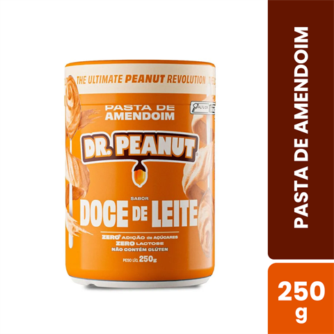 Pasta De Amendoim Dr. Peanut Sabor Doce De Leite Com 250g