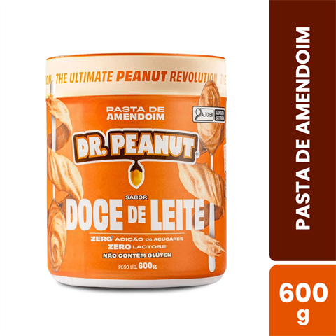 Pasta De Amendoim Dr. Peanut Sabor Doce De Leite Com 600g