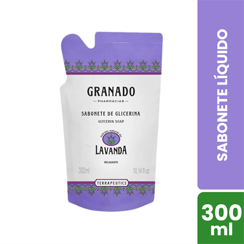 Sabonete Líquido Granado Terrapeutics Lavanda Refil Com 300ml