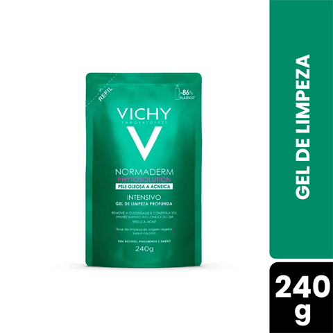 Vichy Gel de Limpeza Anti-Acne com Ácido Salicílico Normaderm Phytosolution Refil 240ml