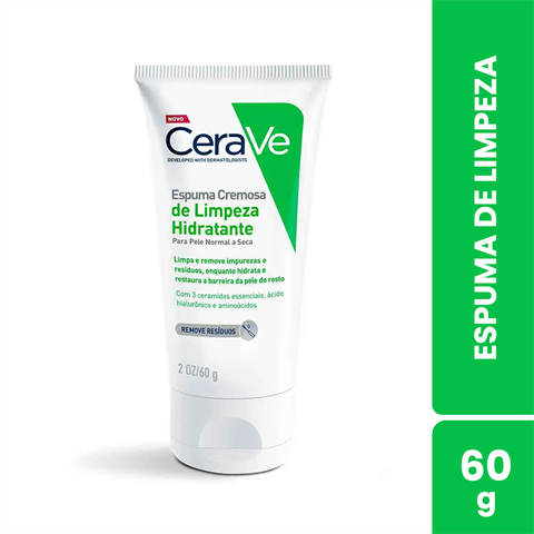 Espuma Cremosa De Limpeza Hidratante CeraVe Com 60g