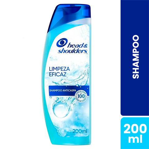 Shampoo Head & Shoulders Limpeza Eficaz Com 200ml