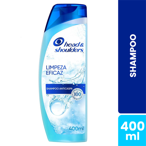 Shampoo Head & Shoulders Limpeza Eficaz Com 400ml
