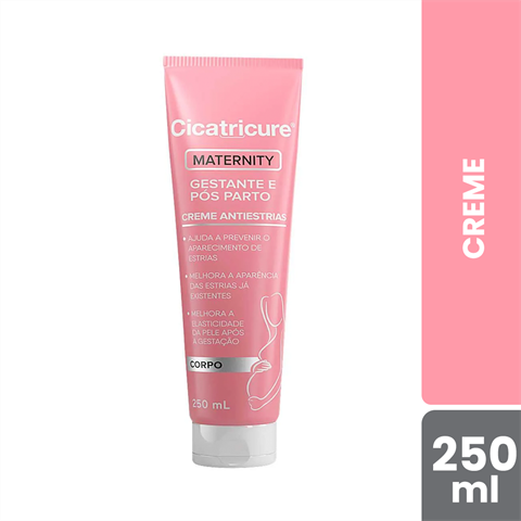 Creme Corporal Cicatricure Antiestrias Maternity Gestante E Pós Parto Com 250ml