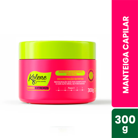 Manteiga Acidificante Kolene Danos Extremos Reconstrução Nutritiva Com 300g