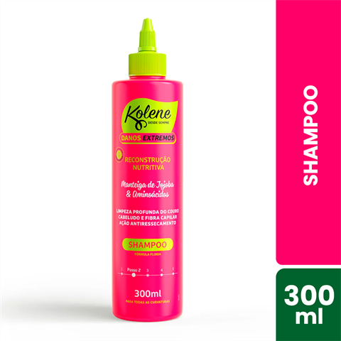 Shampoo Kolene Danos Extremos Reconstrução Nutritiva Com 300ml