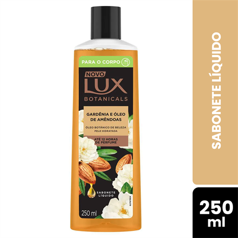 Sabonete Líquido Lux Botanicals Gardênia E Óleo De Amêndoas Com 250ml