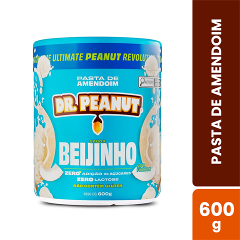 Pasta De Amendoim Dr. Peanut Sabor Beijinho Com 600g